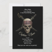 Pirate Birthday Einladung (Vorderseite)