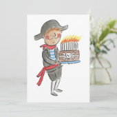 Pirate Birthday Einladung (Stehend Vorderseite)