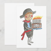 Pirate Birthday Einladung (Vorne/Hinten)