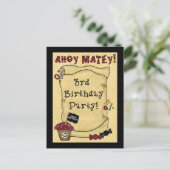 Pirate Birthday Einladungen (Stehend Vorderseite)