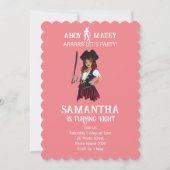 Pirate Birthday Girl Einladung (Vorderseite)