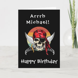 Pirate Birthday Karte