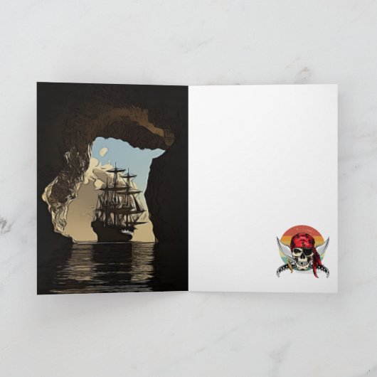 Pirate Birthday Karte (Innenseite)