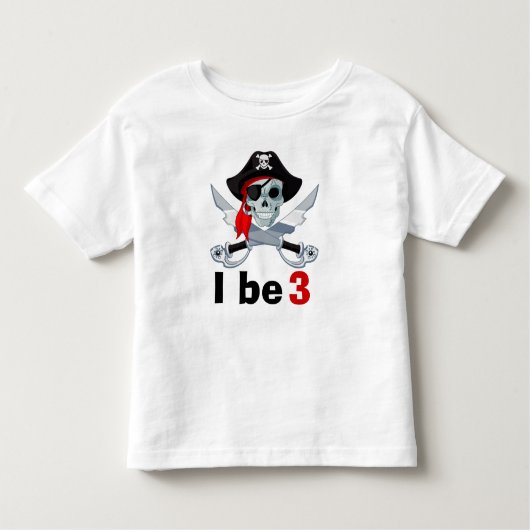 Pirate Birthday Kleinkind T-shirt (Vorderseite)