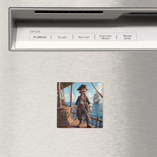 Pirate Birthday Magnet (In Situ (Geschirrspüler))