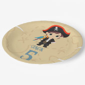 Pirate Birthday Pappteller (Schrägansicht)