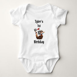 Pirate Birthday Party Bodysuit Baby Strampler