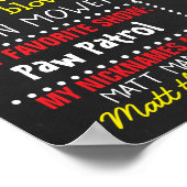 Pirate Birthday Party chalkboard Poster (Ecke)