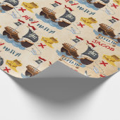 Pirate Birthday Party Geschenkpapier (Ecke)