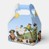 Pirate Birthday Party Loot Goodie Favor Box Geschenkschachtel (Rückseite)