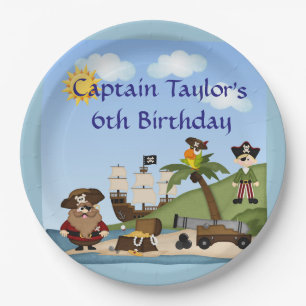 Pirate Birthday Party Paper Teller