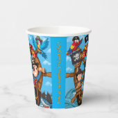 Pirate Birthday Party Pappbecher (Links)