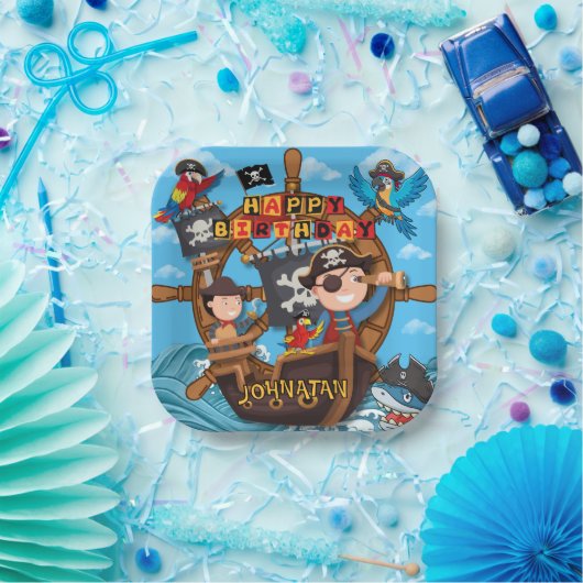 Pirate Birthday Party Pappteller (Party)