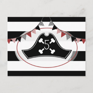 Pirate Birthday Party Postcard Einladung
