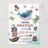 Pirate Birthday Party Postkarte (Vorderseite)