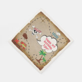 Pirate Birthday Party Serviette (Ecke)