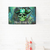 Pirate Birthday Party Skull Captain Jack Banner (InSitu)