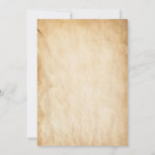 Pirate Birthday Party Watercolor Einladung (Rückseite)