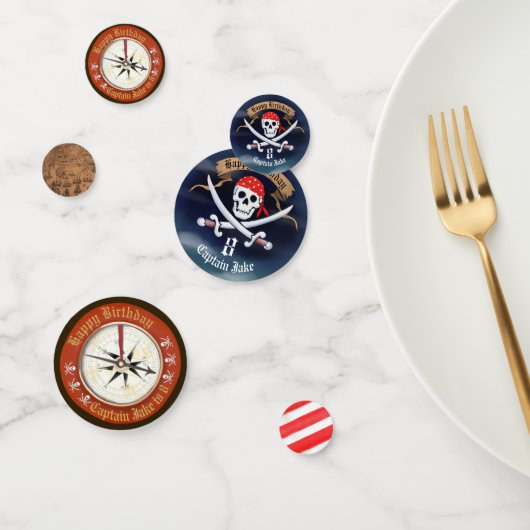 Pirate Birthday Piratenflagge Konfetti (Gruppe)