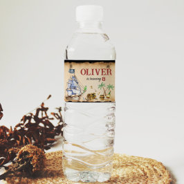 Pirate Birthday Water Flasche Label Wasserflaschenetikett