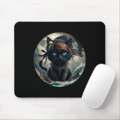 Pirate Black Cat Mousepad (Mit Mouse)