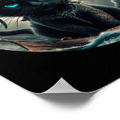 Pirate Black Cat Poster (Ecke)