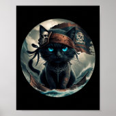 Pirate Black Cat Poster (Vorne)