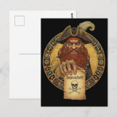 Pirate Black Spot - Abgesetzt Postkarte (Vorne/Hinten)