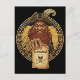 Pirate Black Spot - Abgesetzt Postkarte