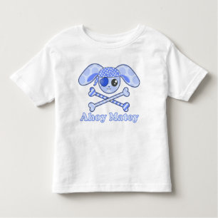 Pirate Blue Kawaii Bunny Kleinkind T-shirt