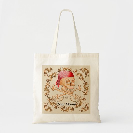 Pirate Bones Tote Bag Tragetasche (Vorne)