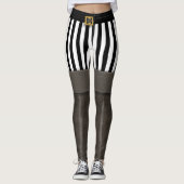 Pirate Boot Funny Halloween Party Kostüme Leggings (Vorderseite)