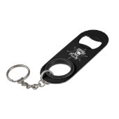 Pirate Bottle Opener Keyring Mini Flaschenöffner (Vorderseite Schrägansicht)