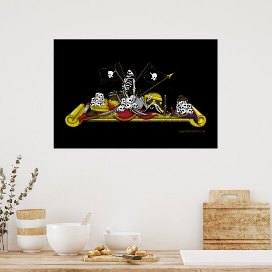 Pirate Bounty Poster (Küche)