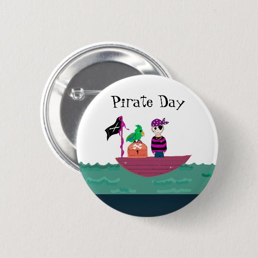 Pirate Boy Button (Vorne & Hinten)