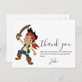 Pirate Boy Danke Postkarte (Vorne/Hinten)