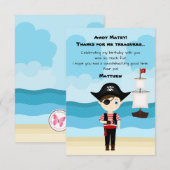 Pirate Boy Einladung (Vorne/Hinten)