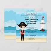 Pirate Boy Einladung (Vorne/Hinten)