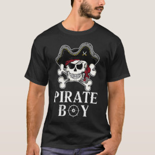 Pirate Boy Funny Crossbones Piratenflagge Flag T-Shirt