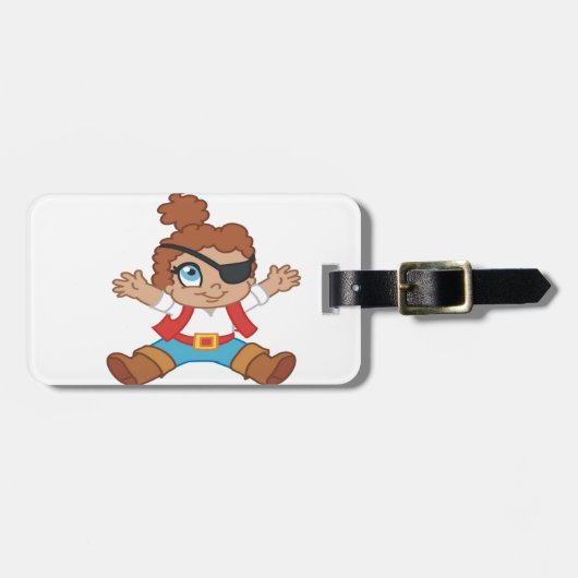 Pirate Boy Gepäckanhänger (Vorderseite horizontal)