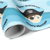Pirate Boy Geschenkpapier (Rolleneckpunkt)