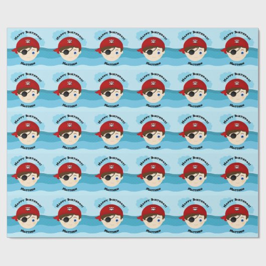 Pirate Boy Geschenkpapier (Flach)