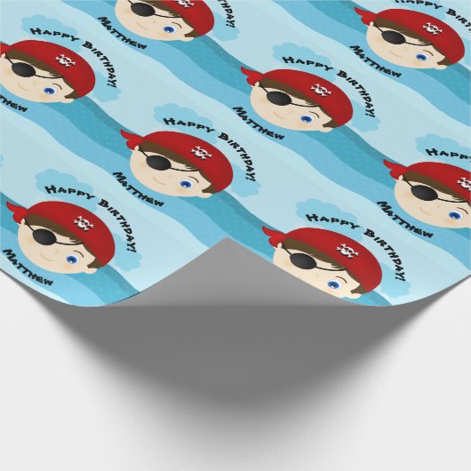 Pirate Boy Geschenkpapier (Ecke)