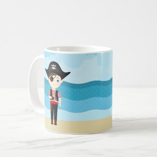 Pirate Boy Kaffeetasse (Vorderseite Links)