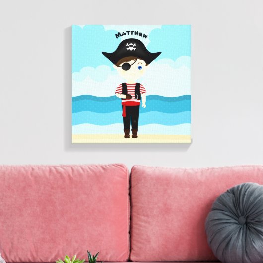 Pirate Boy Leinwanddruck (Insitu (Wohnzimmer))