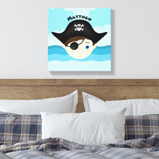 Pirate Boy Leinwanddruck (Insitu (Schlafzimmer))