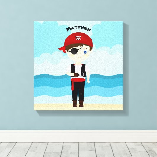 Pirate Boy Leinwanddruck (Insitu (Holzboden))