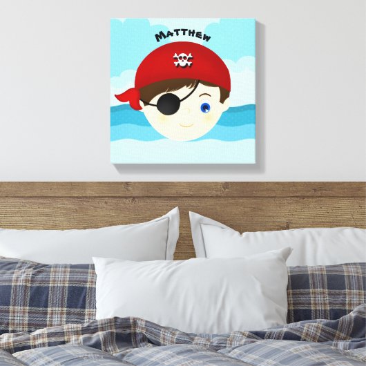Pirate Boy Leinwanddruck (Insitu (Schlafzimmer))