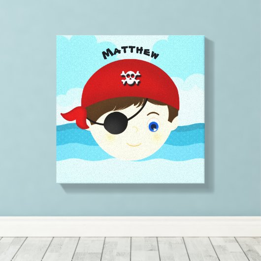 Pirate Boy Leinwanddruck (Insitu (Holzboden))