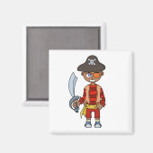 Pirate Boy Magnet (Vorderseite/Rückseite)